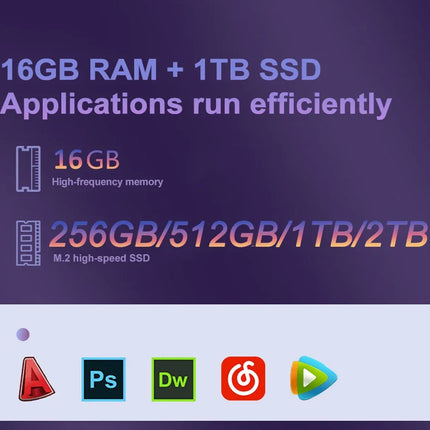 Ordenador Portátil de 15,6’’ – 16GB RAM, 2TB SSD, Intel N3700, Windows 11 Pro