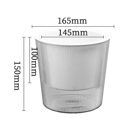 Maceta de flores perezosa, maceta hidropónica automática absorbente de agua, maceta de plástico transparente de doble capa, maceta de riego para el hogar