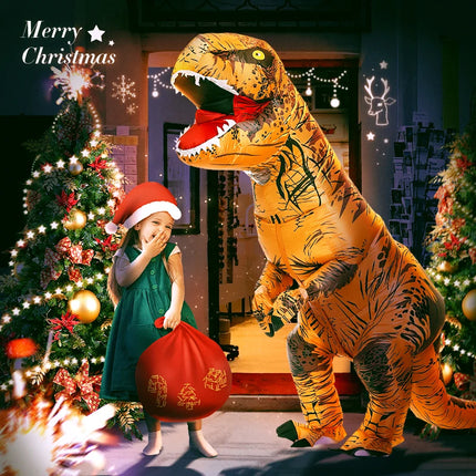 Disfraces inflables de dinosaurio t-rex para niños y adultos, Purim, mascota de Navidad y Halloween, disfraz de fiesta de Anime, trajes de lujo