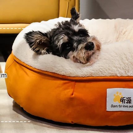 Cama de felpa de terciopelo para gatos, cesta para gatos, casa anidada, saco de dormir, perrera, camas cálidas de invierno, cojín para perros pequeños legowisko dla kota