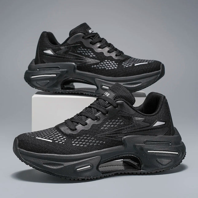 Zapatillas para correr Air Cushion especialidad maratón hombres deportes transpirables ligeros mujeres cómodas zapatillas deportivas antideslizantes ﻿