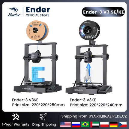 Creality 3D Ender-3 V3SE – Impresora 3D FDM de Alta Velocidad, Versión Mejorada