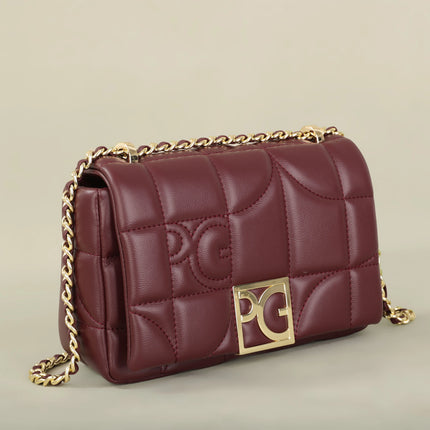 PG moda clásica Retro bolso nuevo de hombro para mujer letra Material PU fiesta bolso cruzado multifuncional nuevo diseño 2025