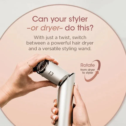 Secador de pelo Shark HD430 FlexStyle de iones negativos y envoltura de estilizador de aire, potente cepillo Airwrap y triturador múltiple con rizadores de envoltura automática