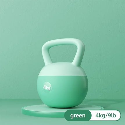 Kettlebells suaves con Base antideslizante resistente a impactos, juegos de pesas de entrenamiento de agarre ancho para levantamiento de pesas en el hogar