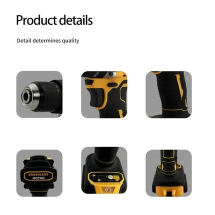 DEWALT 805 – Taladro Inalámbrico sin Escobillas 20V | Herramienta Eléctrica Compacta de Alta Precisión