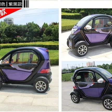 Coche Eléctrico 4WD para Personas Mayores, Vehículo de Movilidad con Tracción en las 4 Ruedas, Accesorio OEM de Fábrica, Motor Eléctrico Silencioso, Diseño Estable y Seguro