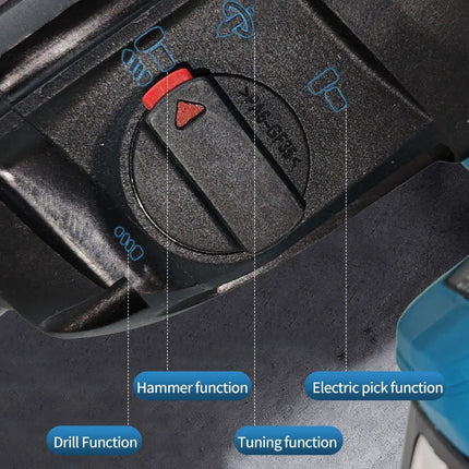 Makita – Martillo Perforador Inalámbrico 18V sin Escobillas (26 mm) | Herramienta Eléctrica Original con Batería de Litio