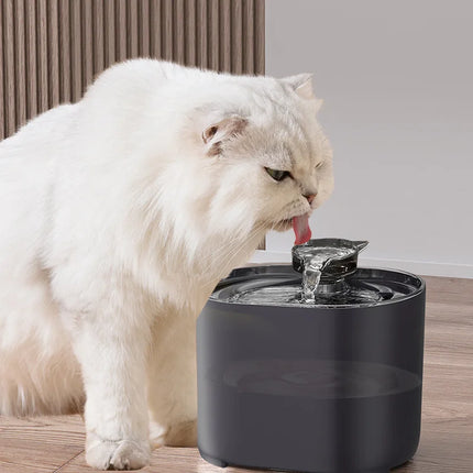 Fuente de agua con filtro automático para mascotas, bebedero eléctrico silencioso con USB, bebedero de recirculación