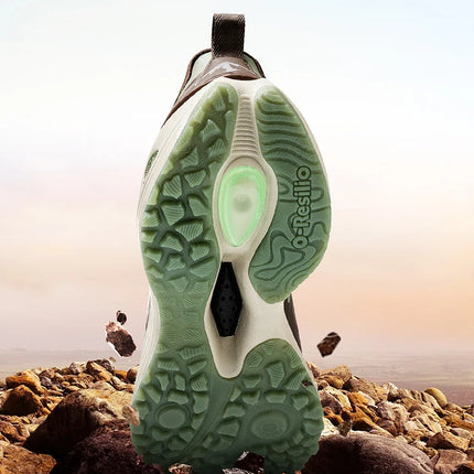 ONEMIX, zapatillas para correr de montaña para hombre, zapatillas de deporte de cuero antideslizantes usables, zapatillas deportivas estables todoterreno, zapatillas para caminar al aire libre