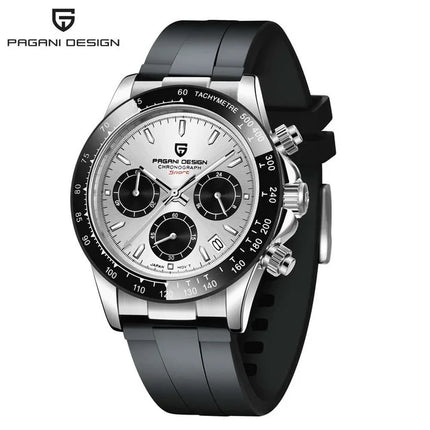 Relojes de cuarzo V2 PAGANI DESIGN de 40mm para hombre, cronógrafo Retro de zafiro, reloj resistente al agua de acero inoxidable, reloj Masculino
