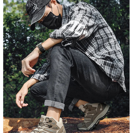 Botas de entrenamiento táctico mejoradas para hombre, zapatos de senderismo antideslizantes de respuesta rápida para acampar al aire libre, zapatos deportivos informales, zapatos de senderismo para mujer