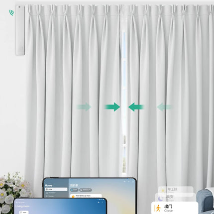 Zemismart-Motor de cortina inteligente Matter Over Thread, aplicación de Google Home, Control automático de sistema de cortina