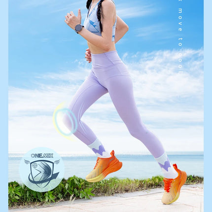 ¡Novedad de ONEMIX! Zapatillas de correr para hombre, zapatillas deportivas antideslizantes para mujer