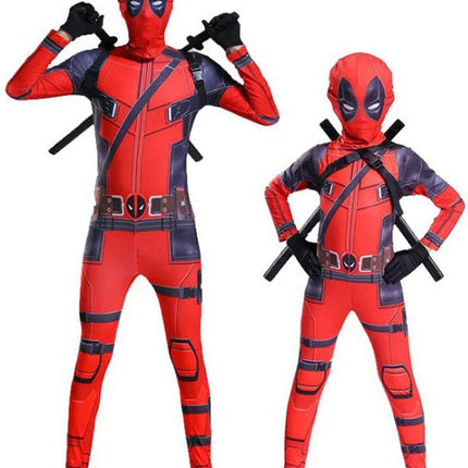 Disfraz de Deadpool para niños, regalos de superhéroe, mono de Deadpool, disfraces para niños, traje de superhéroes para niños, disfraz de Halloween para niños