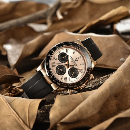 Relojes de cuarzo V2 PAGANI DESIGN de 40mm para hombre, cronógrafo Retro de zafiro, reloj resistente al agua de acero inoxidable, reloj Masculino