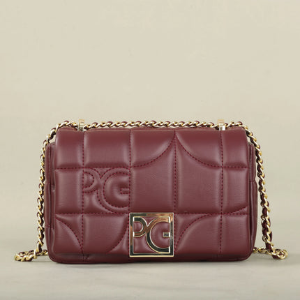 PG moda clásica Retro bolso nuevo de hombro para mujer letra Material PU fiesta bolso cruzado multifuncional nuevo diseño 2025