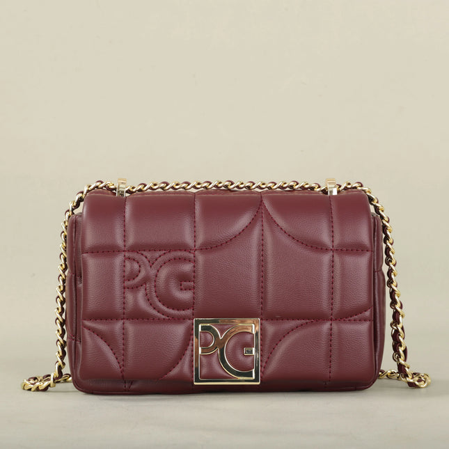 PG moda clásica Retro bolso nuevo de hombro para mujer letra Material PU fiesta bolso cruzado multifuncional nuevo diseño 2025