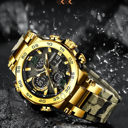 Reloj Electrónico Deportivo LIGE para Hombre – Pantalla LED de Lujo y Diseño Militar Resistente al Agua