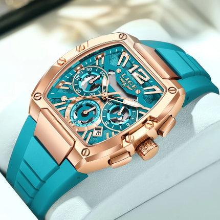 Reloj LIGE Militar de Lujo para Hombre – Deportivo, Casual e Impermeable