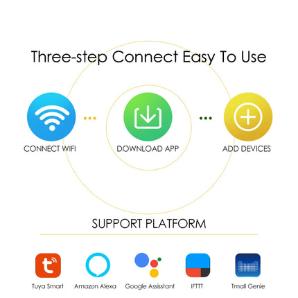 Interruptor Inteligente Tuya WiFi – Control de Luz Inalámbrico con App, Voz y Temporizador