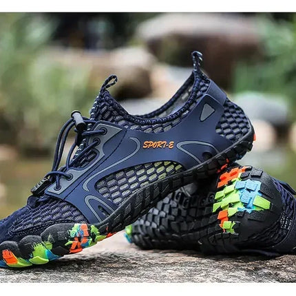 Zapatos deportivos de secado rápido para caminar en el agua, zapatos de playa transpirables, zapatos de malla para senderismo y correr, adecuados tanto para hombres y mujeres, Fitness al aire libre