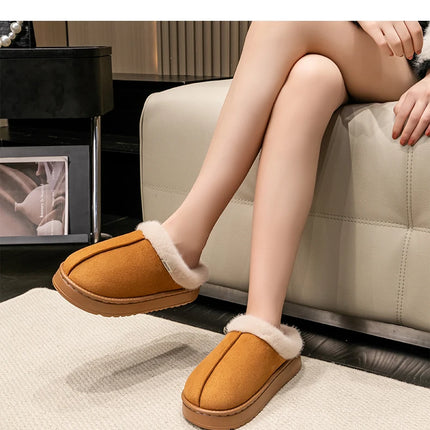 Zapatillas mullidas para mujer para otoño invierno interior EVA suela gruesa antideslizante cálido zapatos de casa Unisex