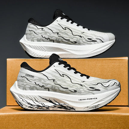 Zapatillas de correr con placa de carbono MIX 5,0 para hombres y mujeres, zapatillas de entrenamiento de absorción de impacto con rebote estable para carreras de maratón