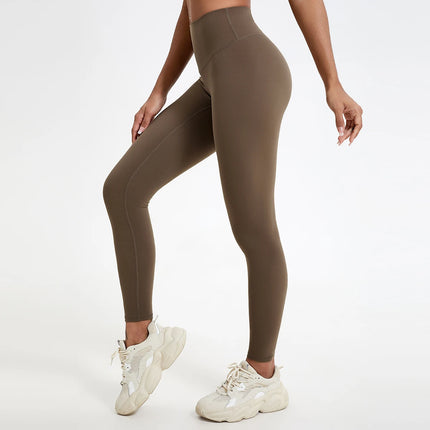 Hearuisavy-mallas de cintura alta de telas súper suaves, pantalones de Yoga para gimnasio de secado rápido, mallas de entrenamiento para correr, mallas deportivas de realce para mujer