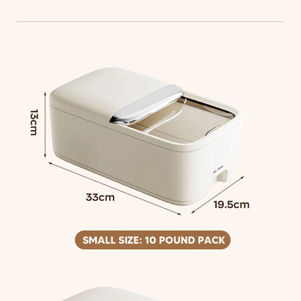 10KG Rice Storage Box Home with Lid Insect Proof Moisture Proof Rice Box Grain Sealed Jar Kitchen Container Storing Dry Grain