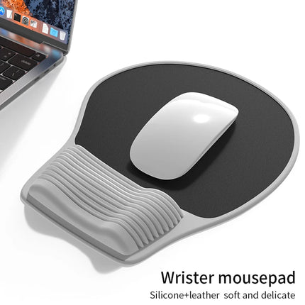 Alfombrilla ergonómica para ratón, soporte para muñeca, cómoda alfombrilla para ratón, alfombrilla para ratón de Gel para aliviar el dolor en la muñeca, ordenador portátil, oficina