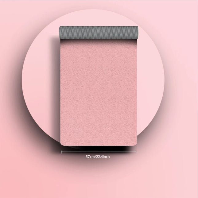 Esterilla de TPE para yoga, esterilla ecológica con correa, profesional esterilla antideslizante para entrenamiento en casa, Pilates para mujer