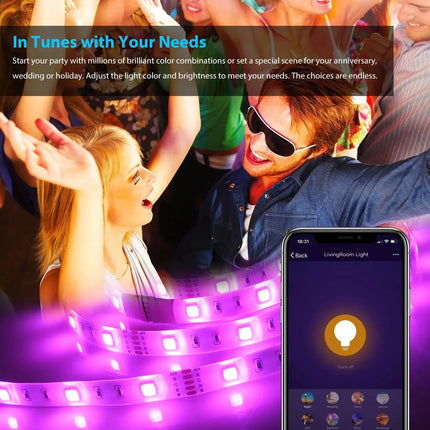 Controlador LED Tuya WiFi 12-24V – Compatible con Alexa y Google Assistant