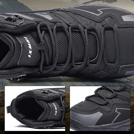 Botas de entrenamiento táctico mejoradas para hombre, zapatos de senderismo antideslizantes de respuesta rápida para acampar al aire libre, zapatos deportivos informales, zapatos de senderismo para mujer