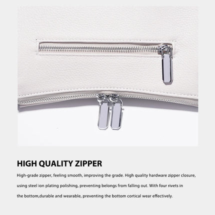 Bolso de mano Zency 2025 con cadena acrílica, bolso cruzado pequeño de lujo con asa superior de cuero suave para mujer, bolso de hombro blanco a la moda