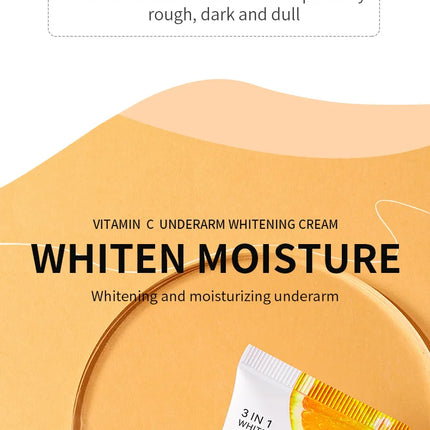 SADOER loción corporal con vitamina C, crema hidratante para el cuidado del cuerpo de las axilas, nutritiva, antisecado, cremas exfoliantes suaves y tiernas, cuidado de la piel