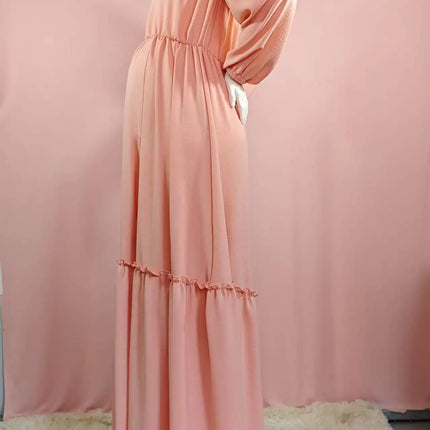 Vestido de sesión de fotos de maternidad: vestido sexy con hombros descubiertos, mangas abullonadas juguetonas y ropa con abertura para piernas para fotografía de mujeres embarazadas