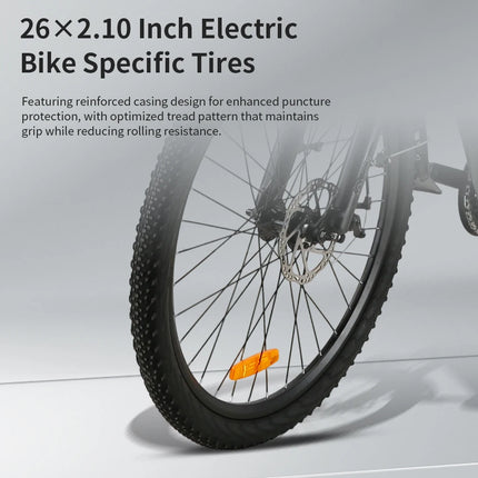 Bicicleta eléctrica con Motor de 400W, batería de litio extraíble de 48V y 15AH, bicicleta eléctrica todoterreno de montaña para adultos de 26 pulgadas y 21 velocidades