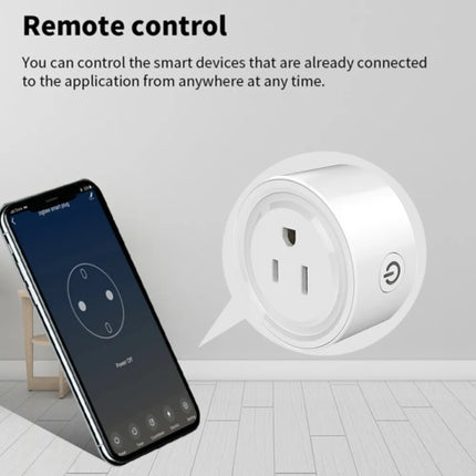 Enchufe Inteligente WiFi Tuya de 20A – Control de Voz y Monitoreo de Energía