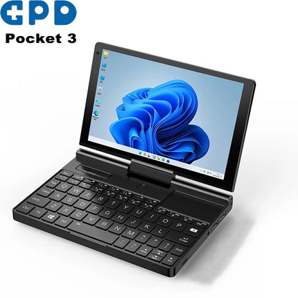 GPD Pocket 3 Mini Portátil de 8’’ – Intel Core N7505, 16GB RAM, 512GB SSD, Diseño Modular y Potente Rendimiento