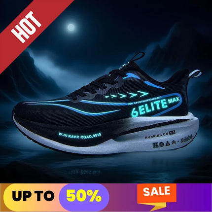Zapatillas fluorescentes para correr CarbonBoard Marathon, deportivas para hombre, transpirables, cómodas zapatillas deportivas para mujer, suaves y resistentes al desgaste