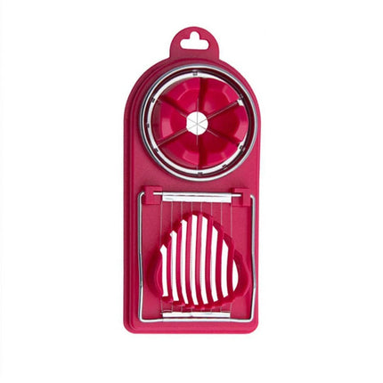 Multifunctional PP Base egg cutter 2-in-1 stainless steel wire pull egg cutter for hanging high-quality kitchen accessory tools
