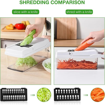 2025 New Grate Food Chopper Vegetable Slicer Kitchen Items Multifunctional Dicer Cut Vegetable Chopper Handle Food