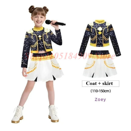 Disfraz de cazadores de demonios kpop para niños, disfraz de rumi para niñas, impresiones de rol de película, disfraces de Cosplay, disfraces de fiesta de Carnaval, conjunto Huntrix 2026