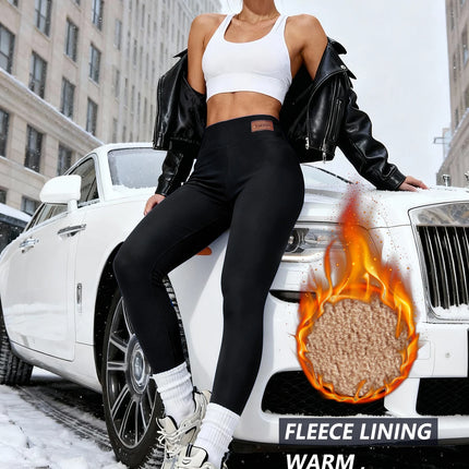 Thichen-mallas cálidas con forro polar para mujer, pantalones de Yoga, entrenamiento deportivo, mallas de gimnasio, ropa de Yoga, ropa deportiva para Fitness