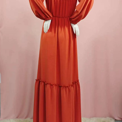 Vestido de sesión de fotos de maternidad: vestido sexy con hombros descubiertos, mangas abullonadas juguetonas y ropa con abertura para piernas para fotografía de mujeres embarazadas