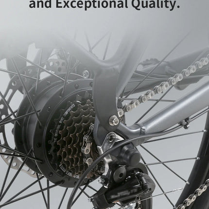 Bicicleta eléctrica con Motor de 400W, batería de litio extraíble de 48V y 15AH, bicicleta eléctrica todoterreno de montaña para adultos de 26 pulgadas y 21 velocidades