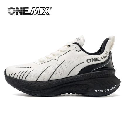 ¡Novedad de ONEMIX! Zapatillas de correr para hombre, zapatillas deportivas antideslizantes para mujer