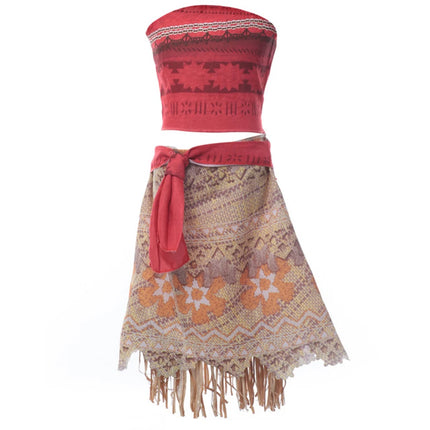 Traje para niñas, disfraz de Cosplay para niños, vestido de princesa para fiesta, vestido de playa informal de verano, conjunto de peluca y collar, vestidos de fiesta para niñas