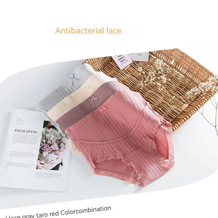 Ropa interior cómoda sin huellas para mujeres embarazadas, algodón puro, cintura alta y soporte ajustable para el vientre durante el embarazo